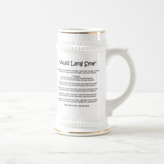 Jarra De Cerveza Año Nuevo "Lang viejo Syne" Stein