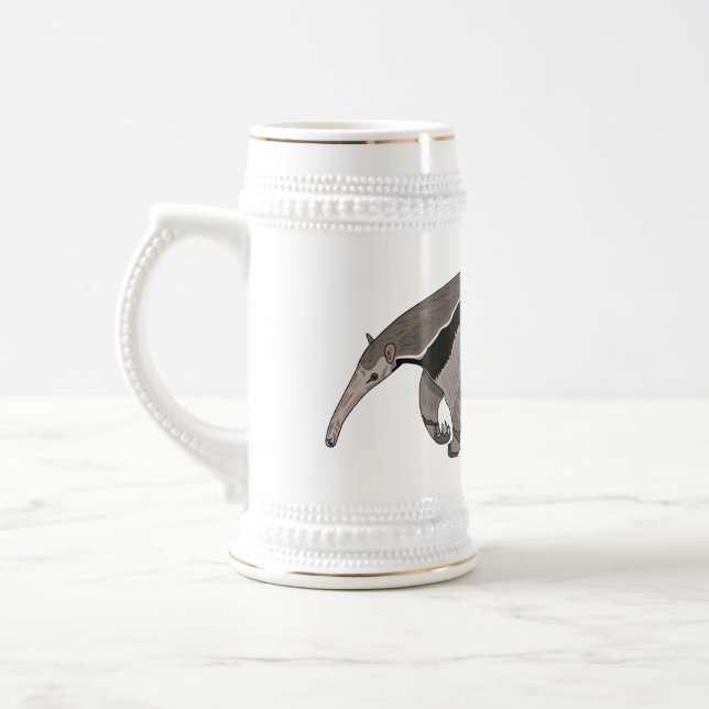 Jarra De Cerveza Anteater personalizado ilustracion (Izquierda)