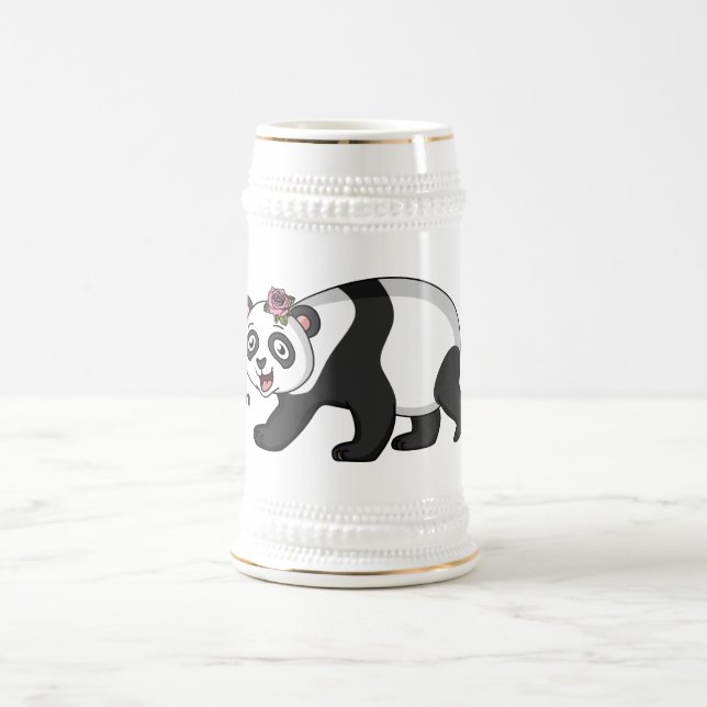 Jarra De Cerveza Aoso panda alegre y lindo con personalizado de flo (Centro)