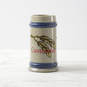 Jarra De Cerveza Apache Feathers Thunder_Cove