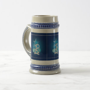 Jarra De Cerveza Árbol de Navidad azul