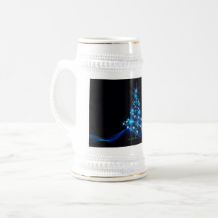 Jarra De Cerveza Árbol de Navidad estilizado y brillante de Slipper
