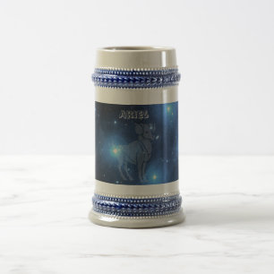 Jarra De Cerveza Aries transparente