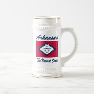 Jarra De Cerveza Arkansas la cerveza Stein del estado natural