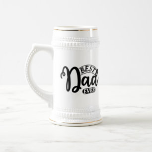 Jarra De Cerveza Arte con palabras Cool mejor papá del mundo