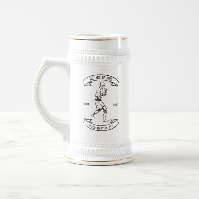 Jarra De Cerveza Arte de artes marciales mixtas de la MMA (Izquierda)
