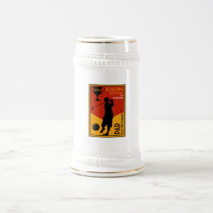 Jarra De Cerveza Arte de golf clásico de los años 1930