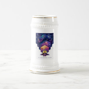Jarra De Cerveza Arte de Ilustracion del telescopio espacial James 