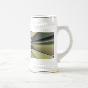 Jarra De Cerveza Arte moderno abstracto geométrico terrenal
