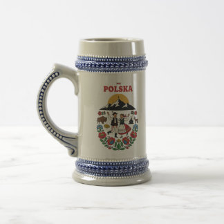 Jarra De Cerveza Arte Popular de Montaña de la Tatra Polaca