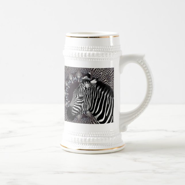 Jarra De Cerveza Arte Stein de la cebra (Derecha)