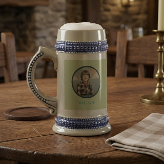 Jarra De Cerveza artículos para beber cumpleaños foto personalizada