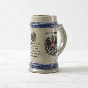 Jarra De Cerveza Austria  Österreich Escudo personalizado Oktoberfe