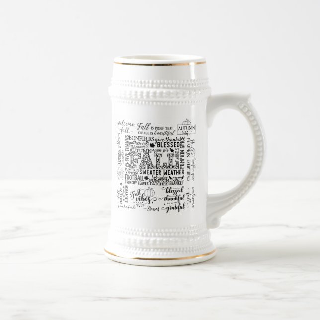 Jarra De Cerveza Autumn Vibes Mugs & Steins (Derecha)