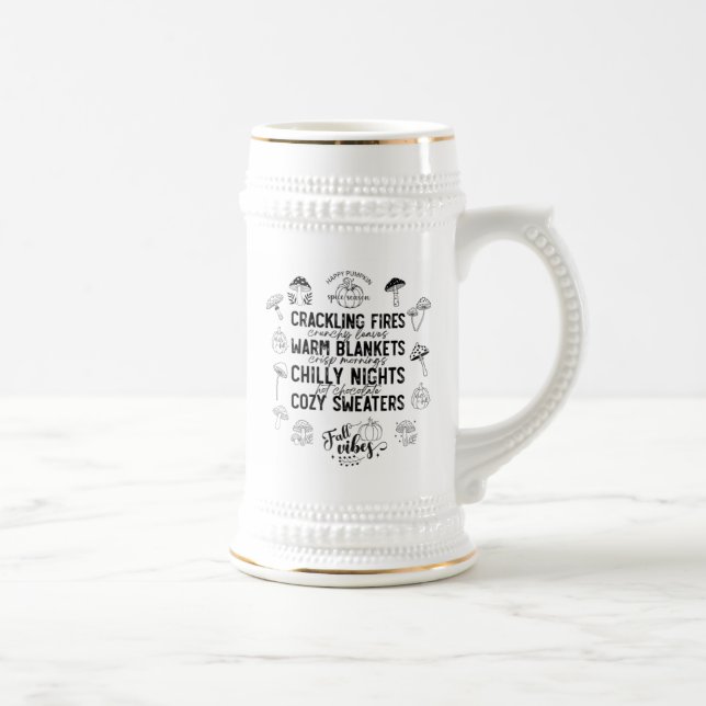 Jarra De Cerveza Autumn Vibes Mugs & Steins (Derecha)
