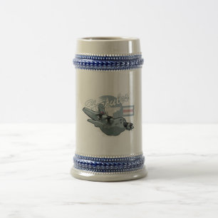 Jarra De Cerveza avión militar personalizado