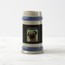 Jarra De Cerveza Awww Cute Pug Adorable Precioso Mascotas Personali