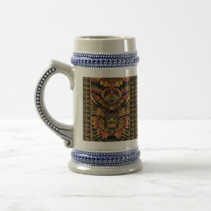 Jarra De Cerveza Azul cautivador "Sueño azteca" 650ml Stein