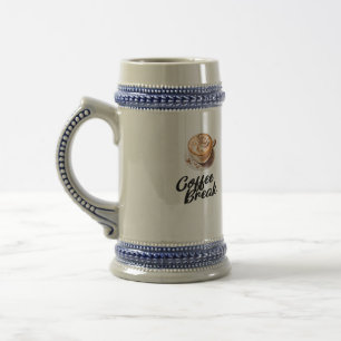 Jarra De Cerveza Azul/Gris 22 oz / Blanco/Oro 20 oz Tamaño