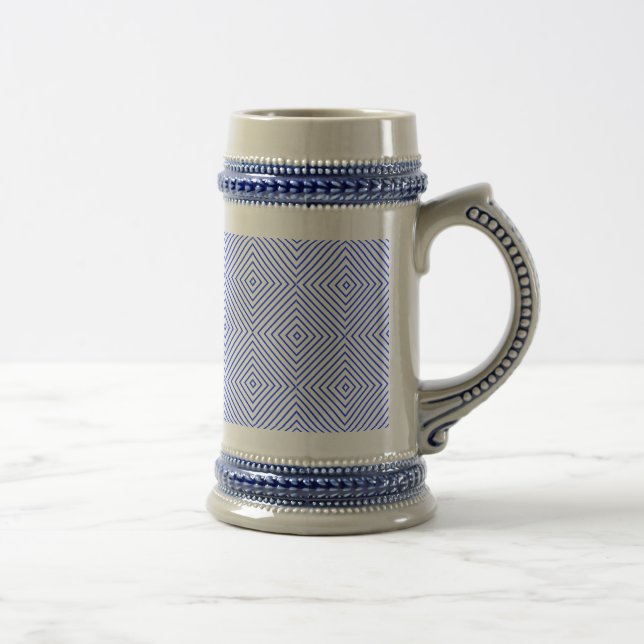Jarra De Cerveza azul rombos (Derecha)