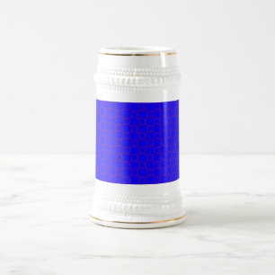 Jarra De Cerveza Azul vibrante clásico con Stein Mug púrpura