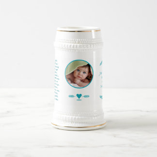 Jarra De Cerveza Baby Stein Baby Photo Birats and Poem