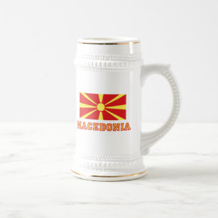 Jarra De Cerveza Bandera 2 de Macedonia