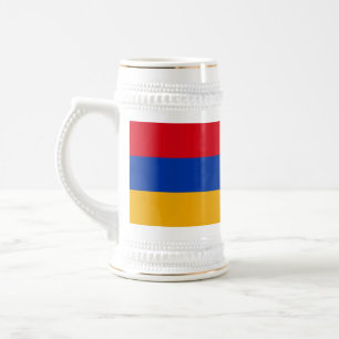 Jarra De Cerveza Bandera Armenia Patriótica