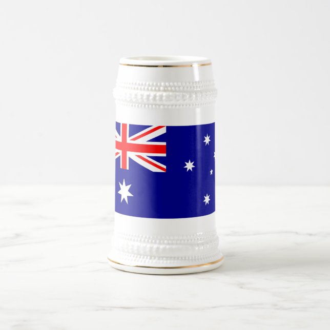 Jarra De Cerveza Bandera australiana patriótica (Centro)
