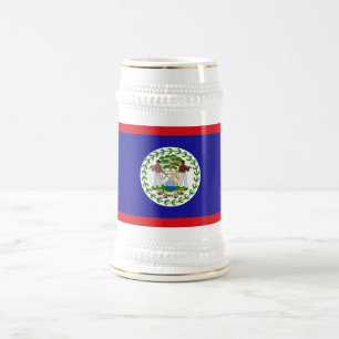 Jarra De Cerveza Bandera Beliceña
