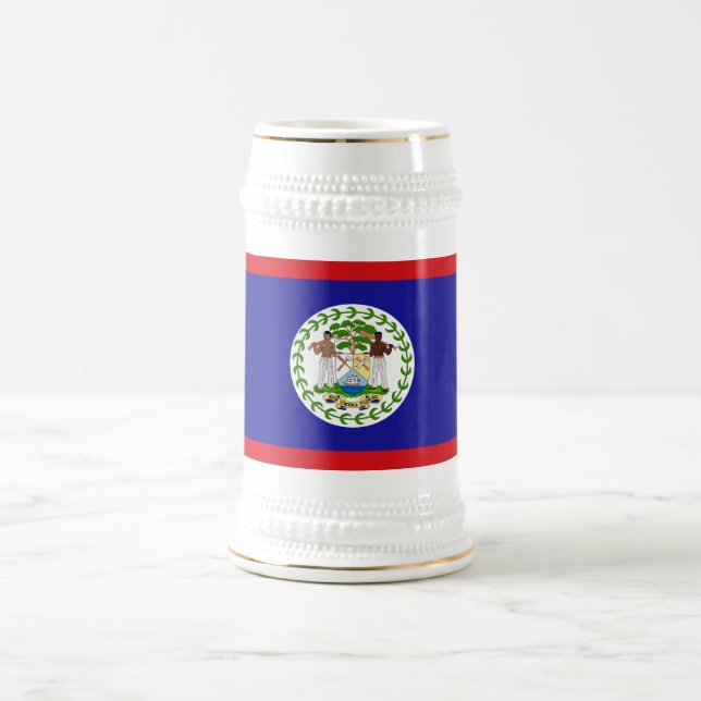 Jarra De Cerveza Bandera Beliceña (Centro)