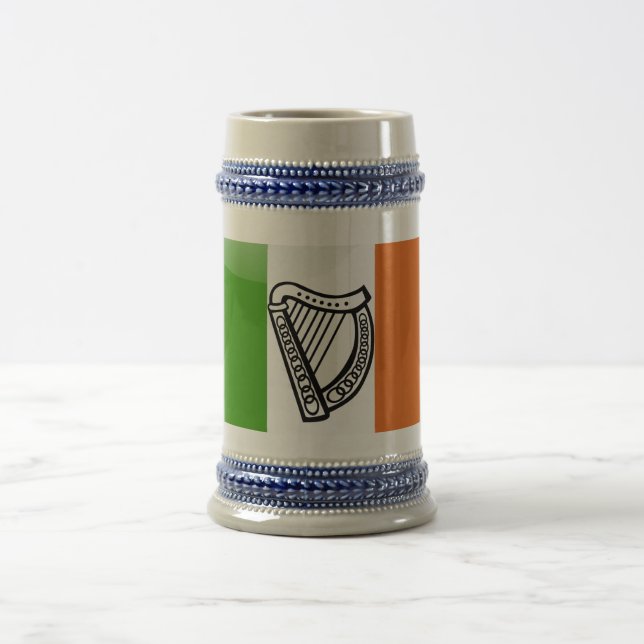 Jarra De Cerveza Bandera brillante irlandesa (Centro)