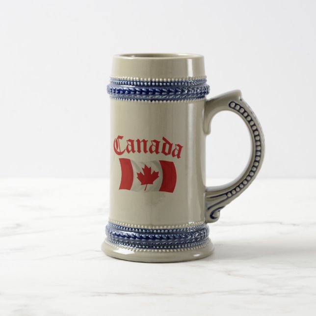 Jarra De Cerveza Bandera canadiense (Derecha)