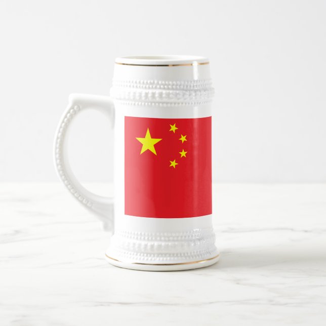 Jarra De Cerveza Bandera china (Izquierda)