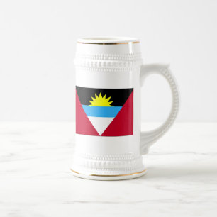 Jarra De Cerveza Bandera de Antigua y Barbuda