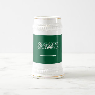 Jarra De Cerveza Bandera de Arabia Saudita