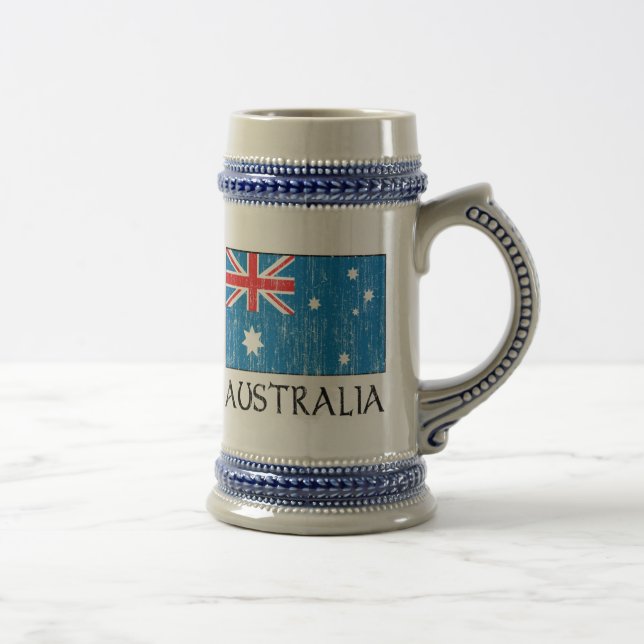 Jarra De Cerveza Bandera de Australia (Derecha)