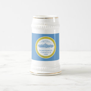 Jarra De Cerveza Bandera de Boston
