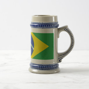 Jarra De Cerveza Bandera de Brasil