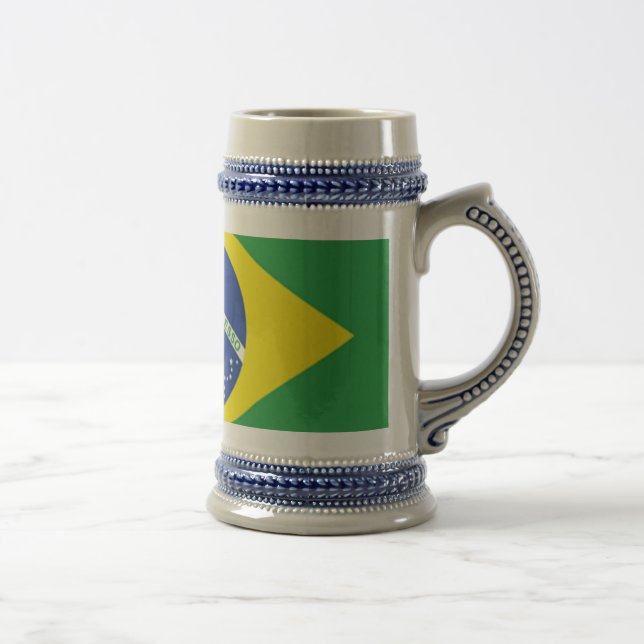 Jarra De Cerveza Bandera de Brasil (Derecha)