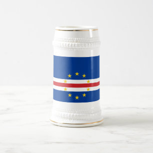 Jarra De Cerveza Bandera de Cabo Verde