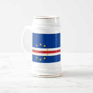 Jarra De Cerveza Bandera de Cabo Verde