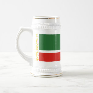 Jarra De Cerveza Bandera de Chechenia
