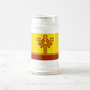 Jarra De Cerveza Bandera de Chuvasia