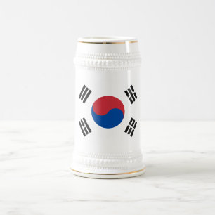 Jarra De Cerveza Bandera de Corea del Sur