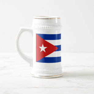 Jarra De Cerveza Bandera de Cuba