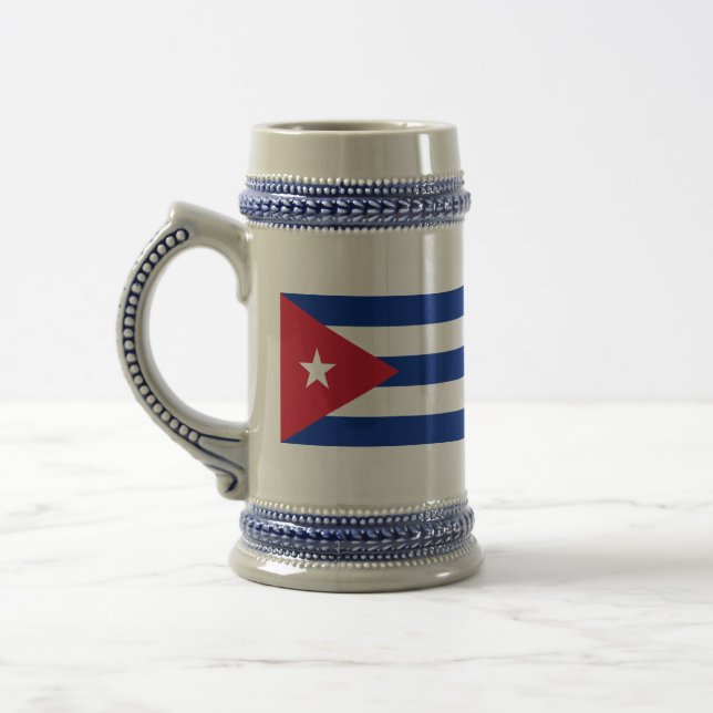 Jarra De Cerveza Bandera de Cuba (Izquierda)
