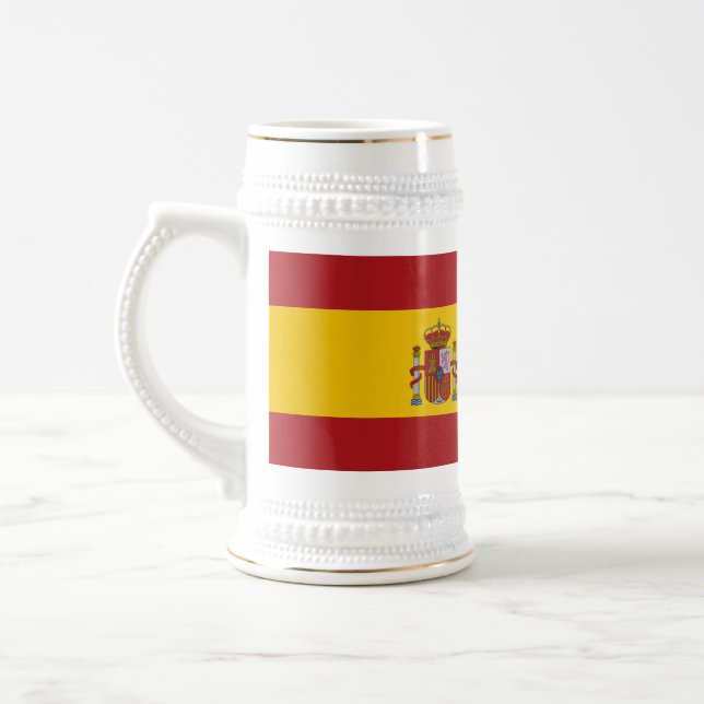 Jarra De Cerveza Bandera de España (Izquierda)