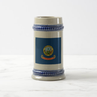 Jarra De Cerveza Bandera de Idaho: el Estado de la Gema, Montaña Oe