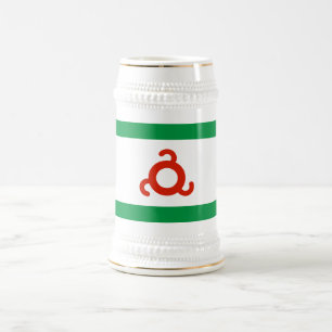 Jarra De Cerveza Bandera de Ingusetia